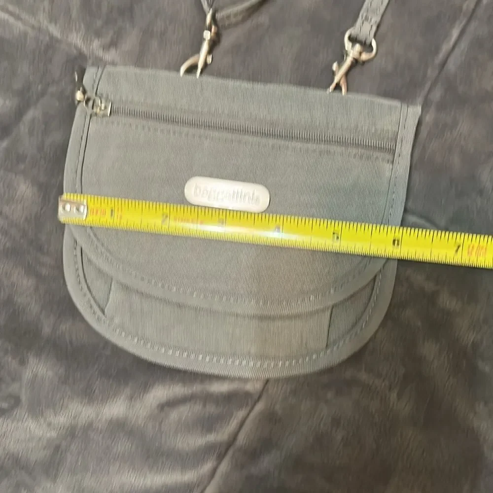 Baggallini Gray Belt Bag Adjustable Crossbody Multi Use Bag Wallet Women Unisex